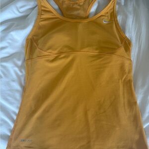 Nike Mustard Dri-FIT Athletic Tank